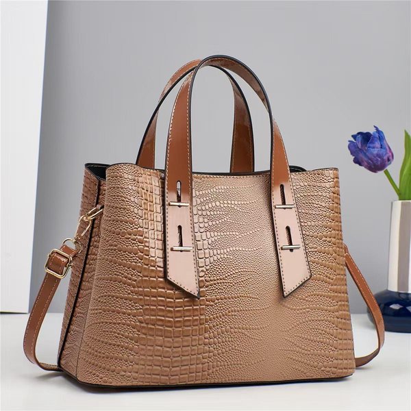 Bolsos De Moda De Gran Capacidad Bolsos Populares De Hombro ÚNico Para Mujer Bolsos Cruzados Horizontales VersáTiles De Alto Aspecto . Brown-image