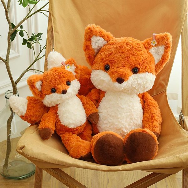 Zorro Corriendo Juguete De Peluche Animal De Peluche, MuñEco Almohada Lindo Juguete Suave, Regalo Para CumpleañOs De NiñAs, Nuevo Peluche 35Cm-image