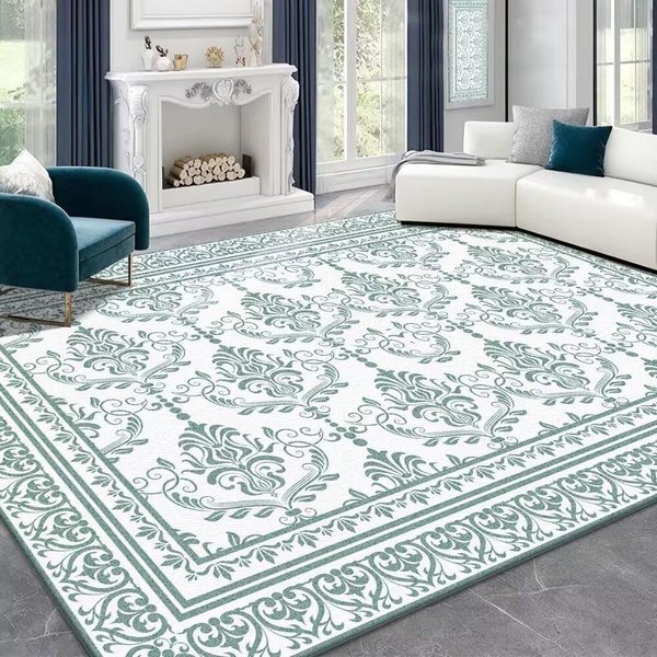 Dywan Salon Nowy Nie-Mycie MożNa Wycierać Lekki Luksusowy Luksusowy Pluszowy Francuski Retro Sypialnia ŁóżKo Koc Stolik Kawowy Mata 160*230Cm-image