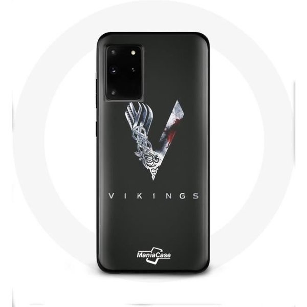 Funda - Vikingos - Samsung Galaxy S11 Plus - Logo V - Espada - Gris Negro Gris-image