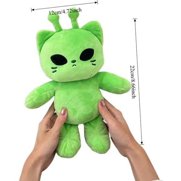 Urocza Pluszowa Zabawka Kot Obcy Super MięKkie Pluszaki Lalki Kawaii Pluszowe ZwierząTko Poduszka WystróJ Domu Prezent Dla Pary Dla Dziecka Towarzysz Prezent-image