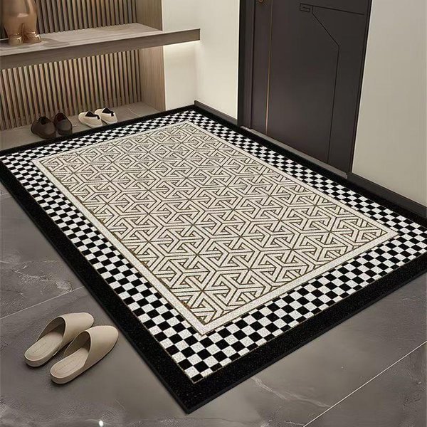 Wycieraczka Pod Drzwi WejśCiowe, Wycieraczka Do Przedpokoju, Wycieraczka Odporna Na Brud I śCieranie, Dywanik Pod Drzwi 60 * 90Cm Gray-image