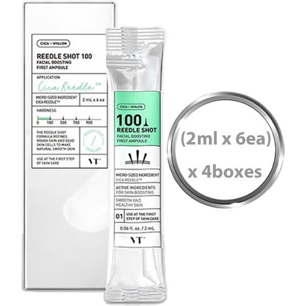 VT Trening Cosmetic En Corea - Reedle Shout 100 Tingling Essence (3 Opciones) (2Ml X 6Ea) X 4Boxes White-image
