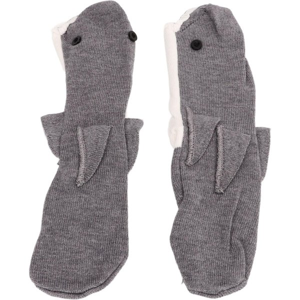Zabawne Skarpety ZwierzęCe Zimowe CiepłE Grube Unisex BawełNiane Dzianinowe Skarpety PodłOgowe Na Prezenty ŚWiąTeczne Rekin Gray-image