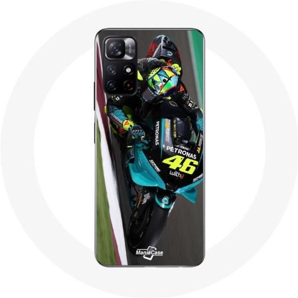Funda - Maniacase - Xiaomi Redmi Note 11S 5G - Valentino Rossi Motogp 46 - Flexible - Blanca-image