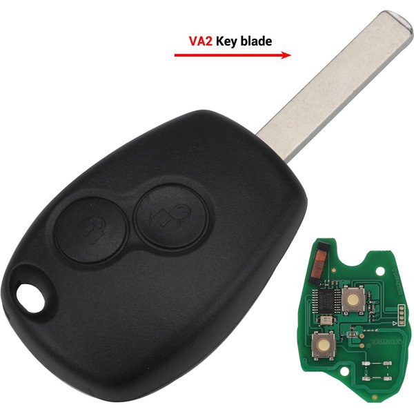 Jingyuqin 2 Przyciski Kluczyk Zdalny Dla Renault Duster Modus Clio 3 Twingo Dacia Logan Sandero Kangoo 433Mhz Chip PCF7947/7946/4A PCF7946 Chip Viola-image