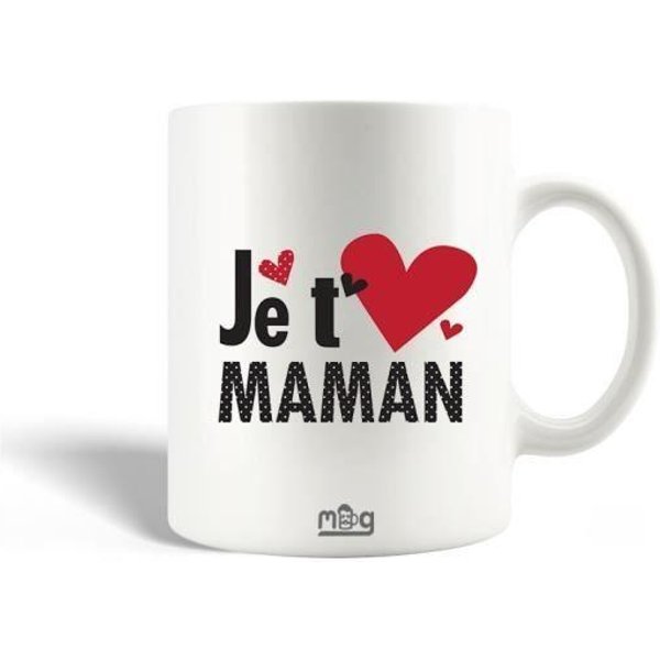 Taza - Te Quiero Mamá - CeráMica - Blanco - 30Cl - Apta Para Lavavajillas-image