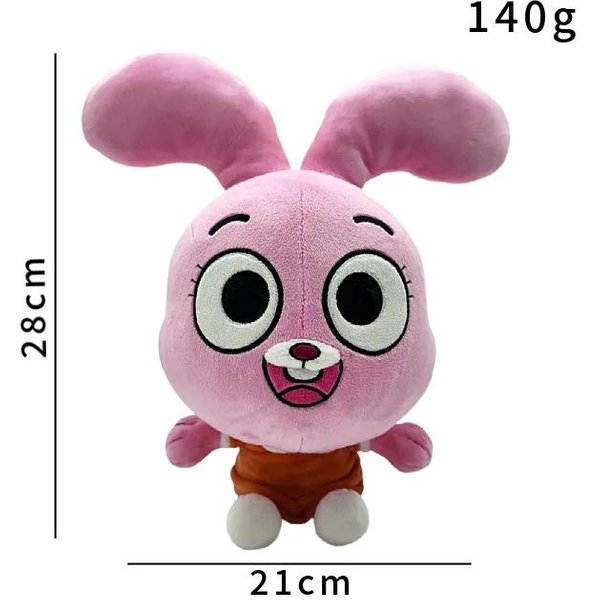 ŚWiat Gumballa Pluszowa Zabawka GadżEty Z Gry Darwin Anais Gumball Wypchana Lalka MięKki Pluszak Prezent Urodzinowy Festiwalowy Dla Dzieci-image