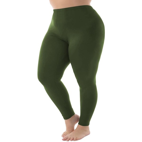 Legginsy Damskie W DużYch Rozmiarach 1XL-5XL Odzież Wierzchnia 300 FuntóW 9-Calowe Legginsy O Wysokiej ElastycznośCi W Jednolitym Kolorze Wiosna/Jesień Plus Size 4XL Gray-image