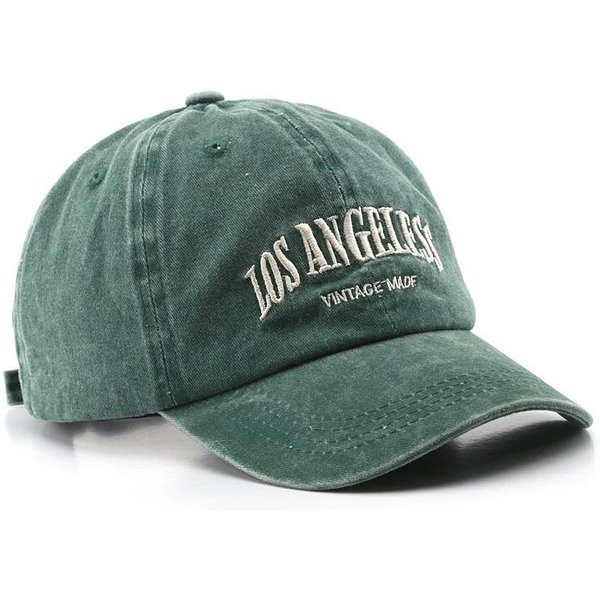 BawełNiana Czapka Z Daszkiem Dla MężCzyzn I Kobiet Moda Haftowana Czapka BawełNiana MięKka GóRna Czapka Casual Retro Czapki Typu Snapback Unisex Zielony-image