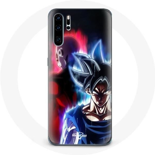 Funda Para Huawei P30 Pro - Maniacase - Anime Dragon Ball Goku Y Jiren - Silicona Blanda - Negra - Mixta Negro-image