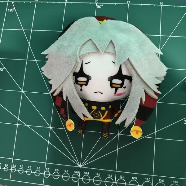 Anime Freak Circus Cosplay Pierrot Pluszowa Lalka Zabawka Breloczek Halloween PłAcząCe Oko Pierrot Pluszowe Zabawki SzkołA Urodziny BożE Narodzenie Prezent 10Cm-image
