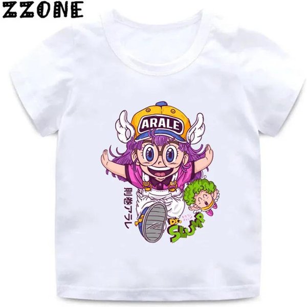Camisetas Infantiles Con Estampado De Anime Arale Dr Slump Dibujos Animados Ropa Linda Para NiñAs Camiseta De Manga Corta Para BebéS NiñOs Verano Topsooo5110 150-image