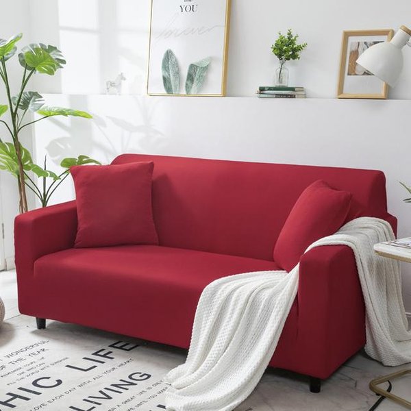 Jednokolorowe Elastyczne Pokrowce Na Sofę Do Salonu Elastyczny Pokrowiec Na Fotel, NarożNy Pokrowiec Na Sofę W KształCie Litery L Small(90-140Cm)1Pc-image