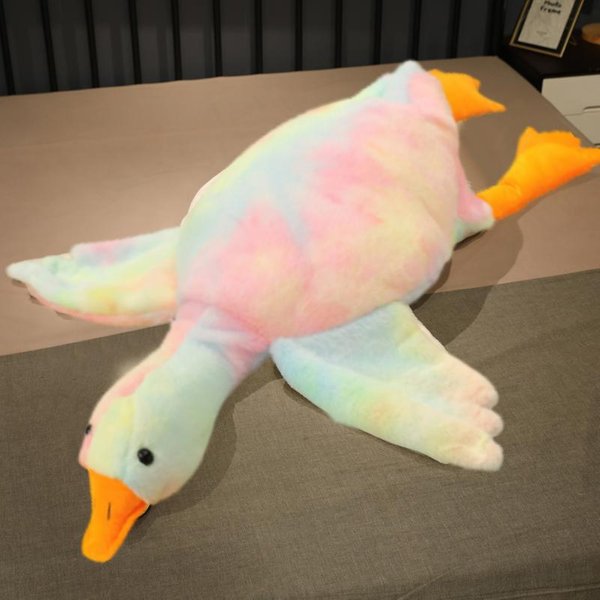 50-190 Cm DużY BrąZowy Przytulanka Kaczka Kawaii Gigantyczna Gęś Pluszowa Zabawka Poduszka Do Spania DużA MięKka Lalka Prezent Na Imprezę Dla ChłOpca Dziewczynki 90Cm-image