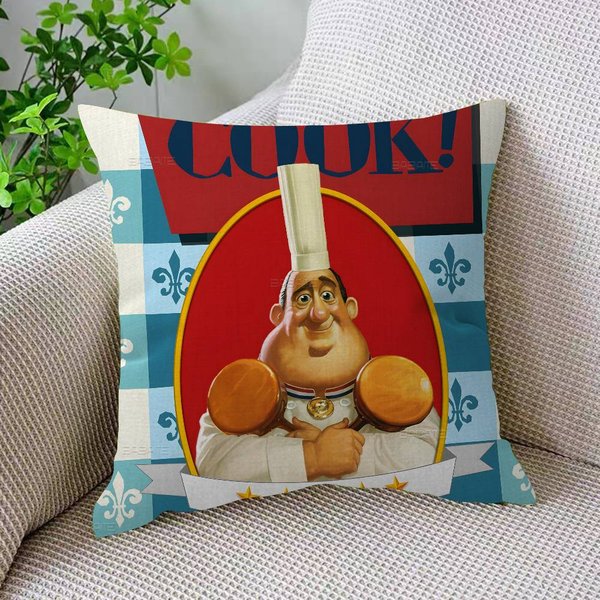 R-Ratatuj Film Animowany 45*45Cm Poszewka Na Poduszkę Poszewka Na Poduszkę Dekoracyjna Poszewka Na Poduszkę Domowa Poszewka Na Poduszkę Kanapową 45X45Cm-image