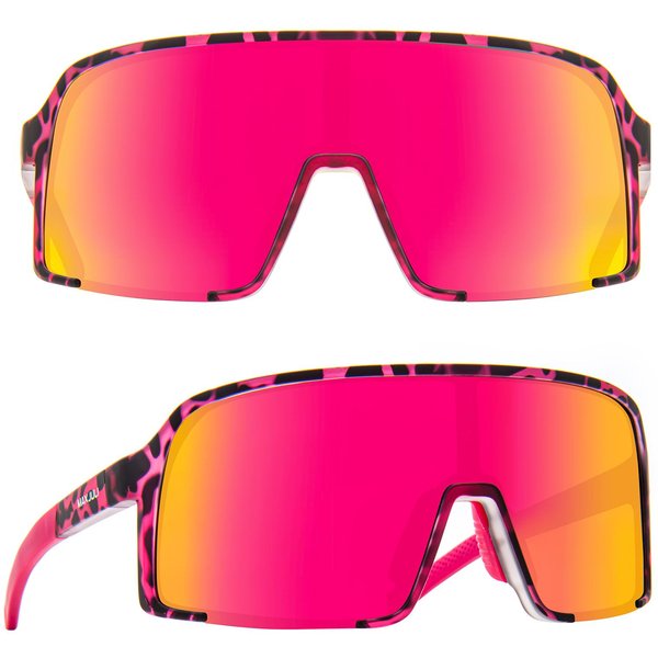 Maxjuli Okulary PrzeciwsłOneczne Okulary Dla MężCzyzn Kobiet Wiatroszczelne Sporty Na ŚWieżYm Powietrzu Kolarstwo Bieganie Ochrona UV400 Okulary SłOneczne 8133 Polarized-image