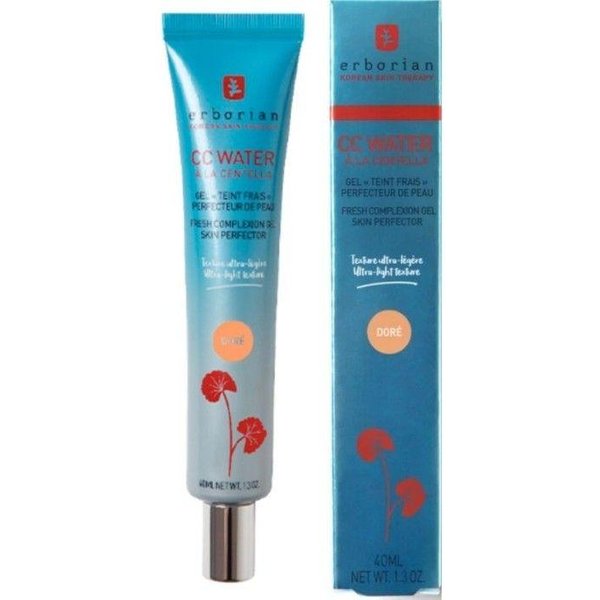 Fond De Teint - Erborian - CC Water Doré - 40Ml - Gel Hydratant - Centella Asiatica-image
