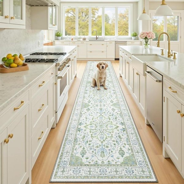 Boho Dywanik Runner AntypośLizgowy Odporny Na ZużYcie DłUgi Dywanik PodłOgowy Do Przedpokoju Kuchni Sypialni WystróJ Domu 80X180Cm 31X71Inch-image