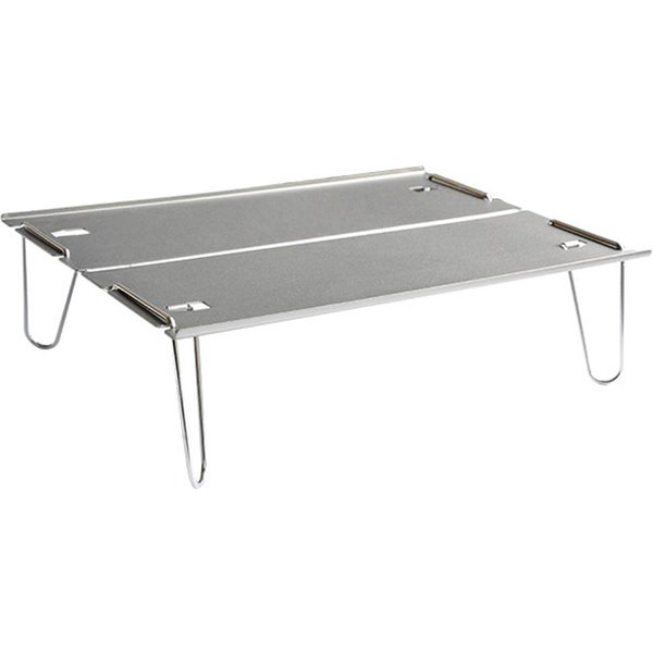 Mesa Plegable PequeñA, Mesa De Camping Compacta Ultraligera Para Mochilero Al Aire Libre, Senderismo, Picnic, Playa Gris-image