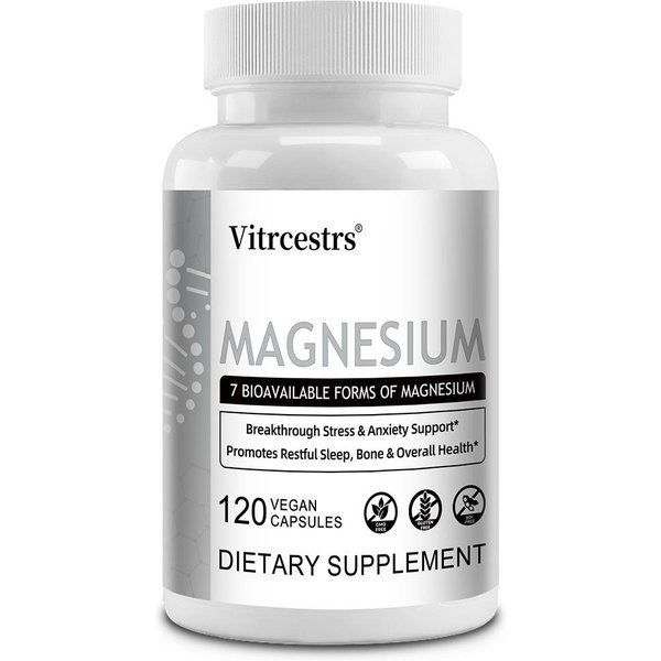 Complejo De Magnesio 7 En 1, Mejora La AbsorcióN De Nutrientes Y La ProduccióN De EnergíA, 120 CáPsulas. 120 Capsules-image