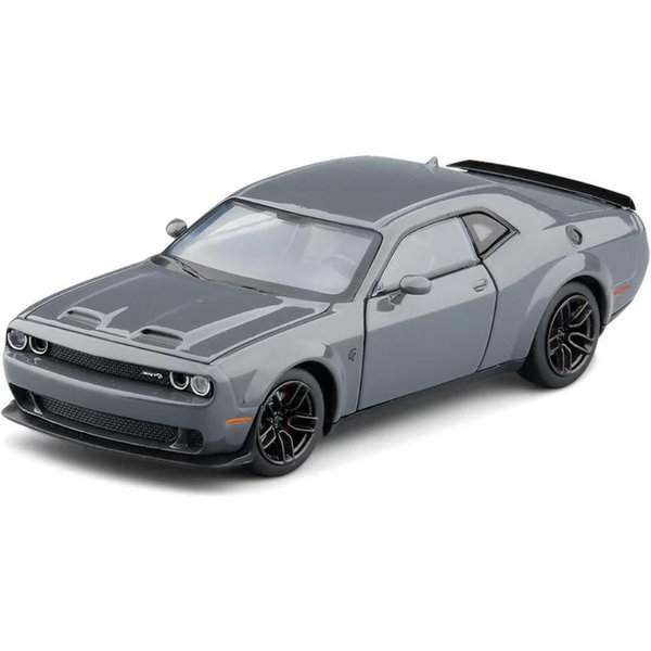 1/32 Dodge Charger SRT Metalowy Model Muscle Cara Odlewy CiśNieniowe I Metalowe Pojazdy Zabawkowe Model Samochodu Sportowego Symulacja DźWięKu I ŚWiatłA Prezent Szary-image
