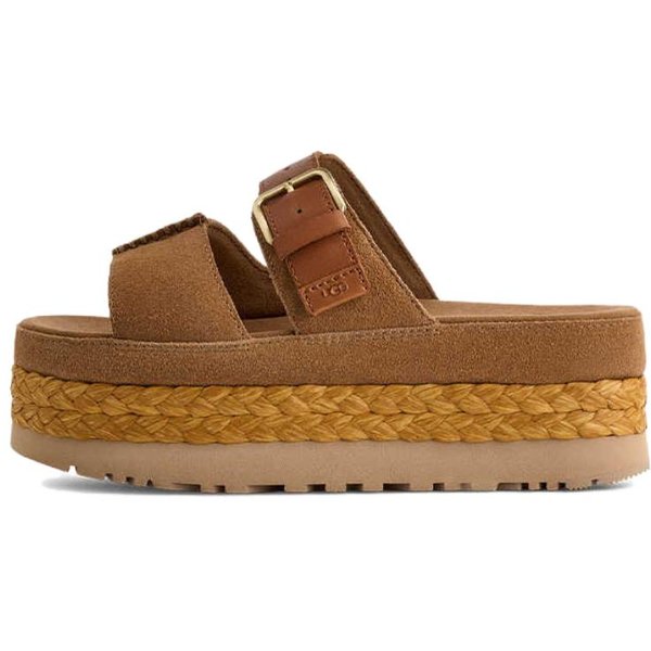 Sandalias Ugg Aubrey Slide CóModas Simples De Una Tira Sandalias De Mujer MarróN 1167451-CHE 39-image