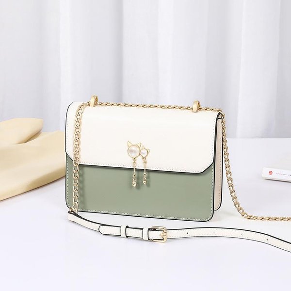 Bolso De Mujer Nuevo OtoñO E Invierno Bolso Cruzado Cadena Bolso Cuadrado PequeñO Lujo Ligero Bolso De Cuero De Gama Alta-image