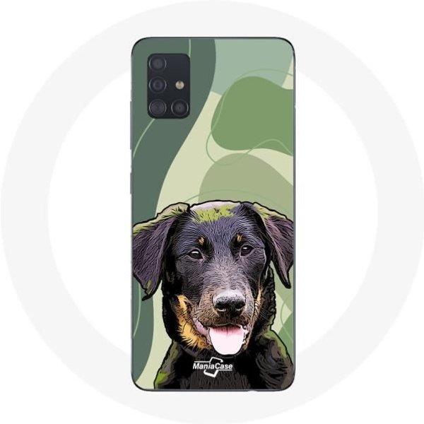 Coque Pour Samsung Galaxy A71 Beauceron Noir Race De Chiens Negro-image