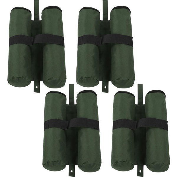 4 Piezas Bolsas De Arena Doble Cilindro Con Peso Para Toldo, A Prueba De Viento, Peso Para Pie De Tienda De Sombrilla, Exterior-image