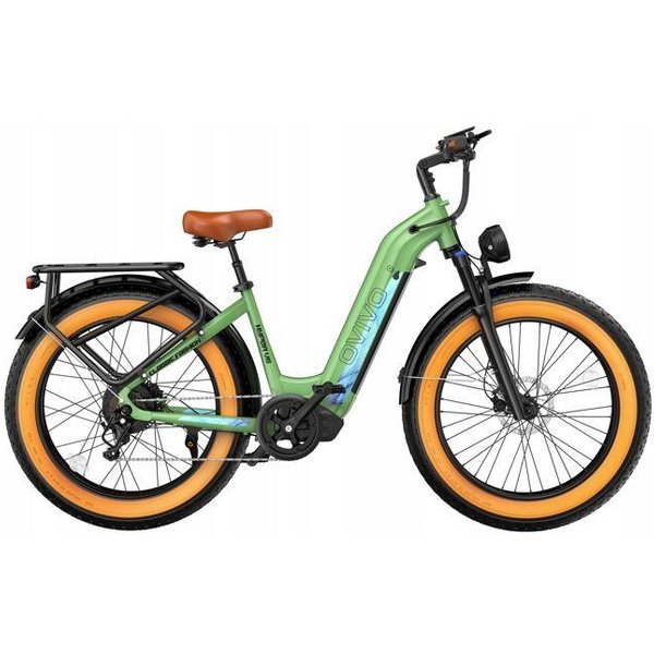 Bicicleta EléCtrica - Ovivo Hyper V6 - 250W - 48V 20Ah - AutonomíA 150 Km - Velocidad 25 Km/H Verde-image