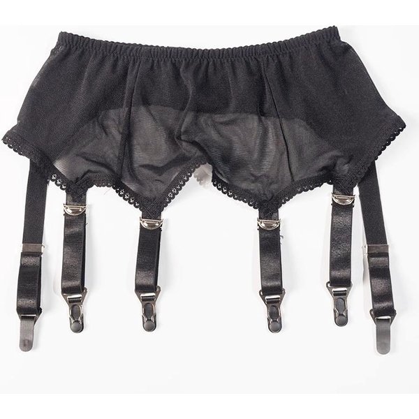 Regulowany 6 PaskóW Wysoki Stan Pas Do PońCzoch Z Metalowymi Klipsami Seksowna Bielizna Vintage Pas Do PońCzoch Pole Dance Kobiety Bielizna One Size-image
