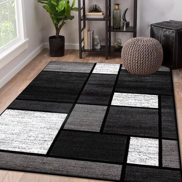 Nordycki Geometryczny Dywan Puszysty Pluszowy DużY Dywan MięKki Abstrakcyjny Dywanik PodłOgowy Do Salonu Sypialni Dekoracja Domu AntypośLizgowy 60*90Cm-image