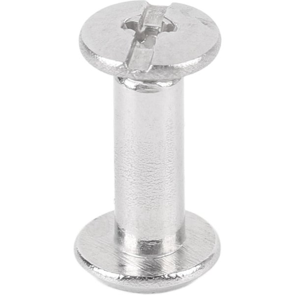 100 Juegos Remache De Tornillo M2 Acero Inoxidable Alta Resistencia Cabeza Redonda Plana Tornillos De EncuadernacióN 3X8X6Mm/0.12X0.31X0.24In-image