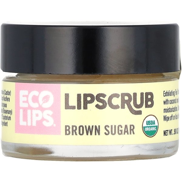 Eco Lips, Exfoliante De Labios, AzúCar Moreno, 0,5 Oz (14,2 Gramos)-image
