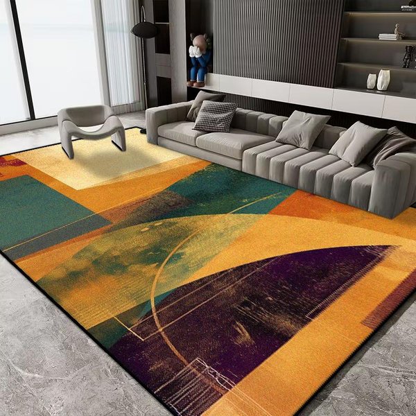 Alfombras Grandes Para SalóN Estilo Europeo DecoracióN Para El Hogar Alfombra De Lujo De Terciopelo Corto Para Dormitorio Alfombra Lavable Para Suelo Alfombra Para SalóN 180*250Cm-image