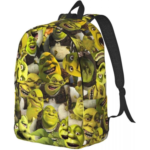Mochila Retro Collage De Shrek Para Hombres Mujeres Genial Estudiante Senderismo Viaje Mochila Diaria Divertida PelíCula PortáTil Ordenador Bolsas De Lona Duraderas Big 45X31X16Cm-image