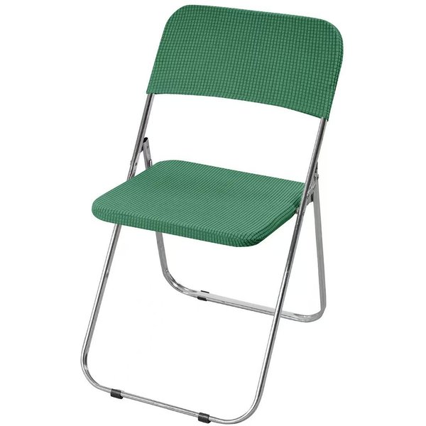 Nowy Pogrubiony AntypośLizgowy Pokrowiec Na SkłAdane KrzesłO Uniwersalny Elastyczny Aksamitny Pokrowiec Na SkłAdane KrzesłO Cztery Pory Roku Prosty Styl 15*15*2Cm-image