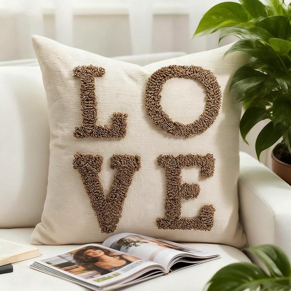 Almohada De Sofá De Lujo Ligero De Alta Gama Funda De Almohada Estilo Bohemio Cabecero De Cama CojíN Para Ventanal Funda De CojíN 45×45Cm 45X45Cm-image
