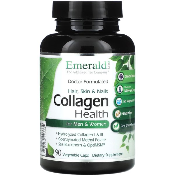Emerald Laboratories, Salud Del ColáGeno Para Hombres Y Mujeres, 90 CáPsulas Vegetarianas-image