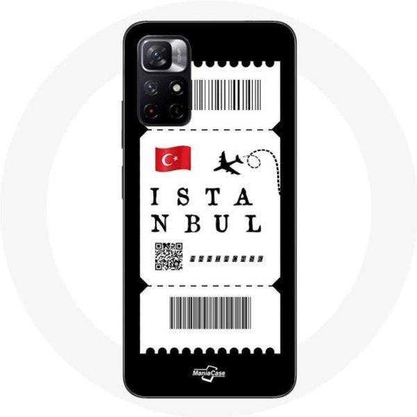 Funda - Redmi - Note 11 5G - Billete De AvióN Estambul - Flexible - Mixta-image