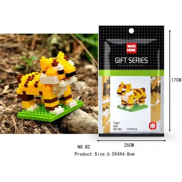 Mini ZwierząTka Klocki MikrocząSteczkowe Diamentowe Klocki Kot Pies Papuga Corgi Flaming Modele Zabawki Do SkłAdania Dla Dzieci Dzieci-image