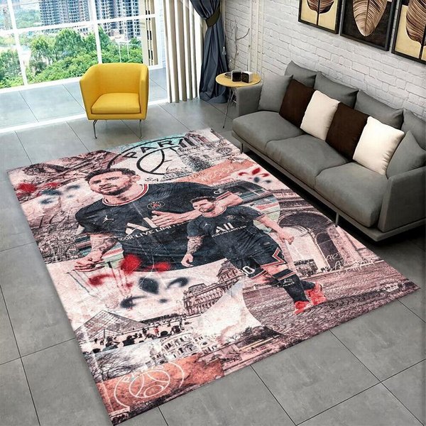 Dywanik Sportowy PiłKarski Koza M-Messi Do Pokoju Zabaw Sypialni Salonu Kanapy Wystroju Domu, Dywanik Dla Dzieci Do Strefy Gier Mata PodłOgowa AntypośLizgowa 40X60Cm-image
