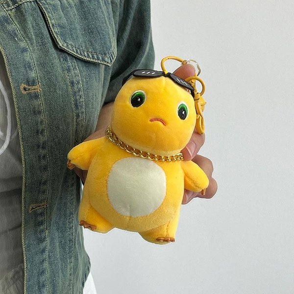 KreskóWkowy Pluszowy Smok Mleczny Wisiorek Zabawka Pluszowe ZwierząTko Dinozaur Nylonowy Akcesorium Do Torebki Breloczek Anime Puszysty WystróJ Domu Prezenty Dla Dzieci Yellow-image