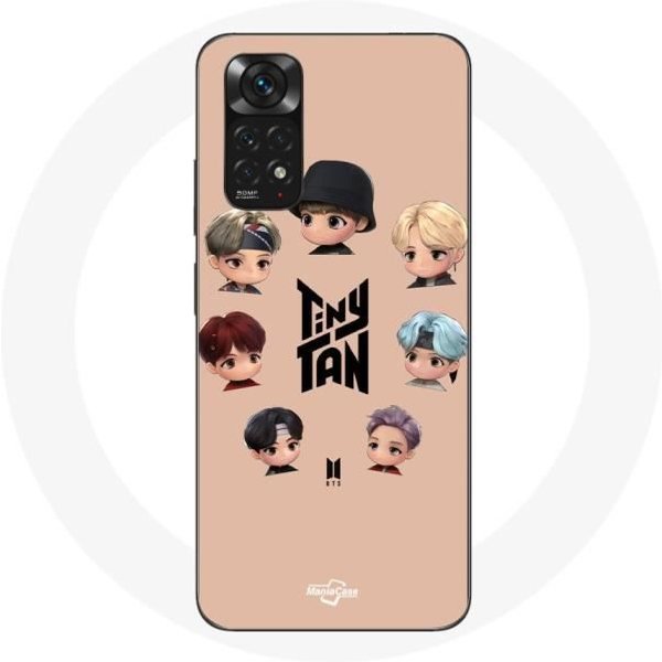 Coque Pour Xiaomi Redmi Note 11S BTS Tinytan Animation Affiche RM Jin Suga J-Hope Jimin V Et Jungkook-image