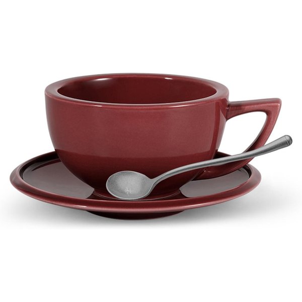 280ML Ceramiczny Kubek Do Kawy Porcelanowe Kubki Do Espresso Zestaw Ze Spodkiem ŁYżEczka Do Herbaty Cappuccino Latte Chic Akcesoria Domowe Barista-image