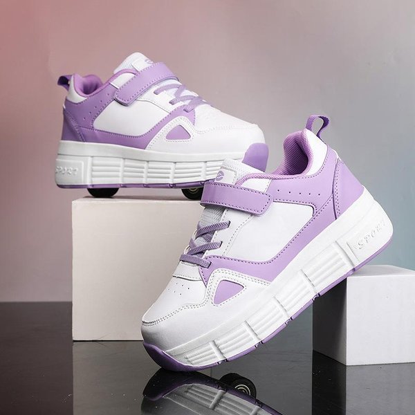 Nuevos Zapatos Runaway Zapatos De Polea De Doble Rueda Zapatos Para NiñOs Zapatos Para NiñOs Con Ruedas Zapatos De Patinaje Para NiñAs 31-image