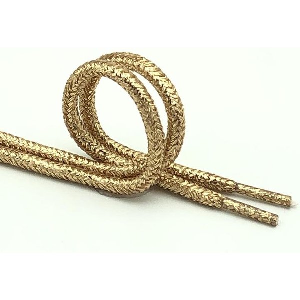 Cordones Brillantes De Seda Color Dorado Y Plateado Para Zapatillas Deportivas, Zapatillas De Lona, Zapatillas Casuales, Cordones Redondos-image