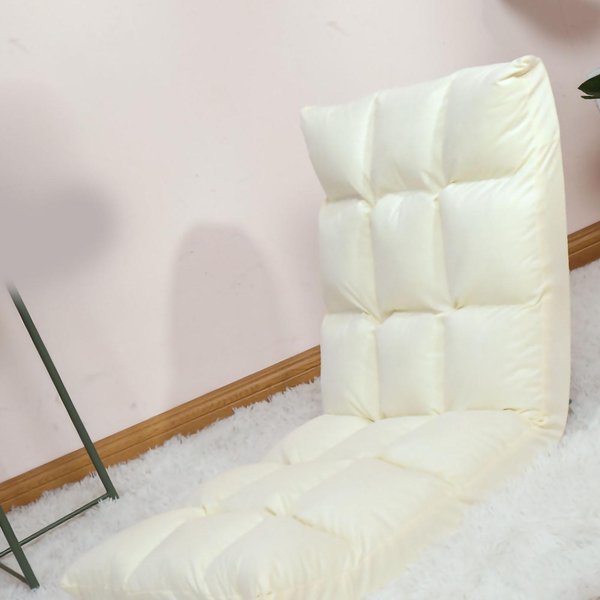 Silla De Suelo Sofá Plegable Ajustable Silla De Suelo Sofá Cama Puff Para Jugar Dormir Relajarse Leer Grey-image