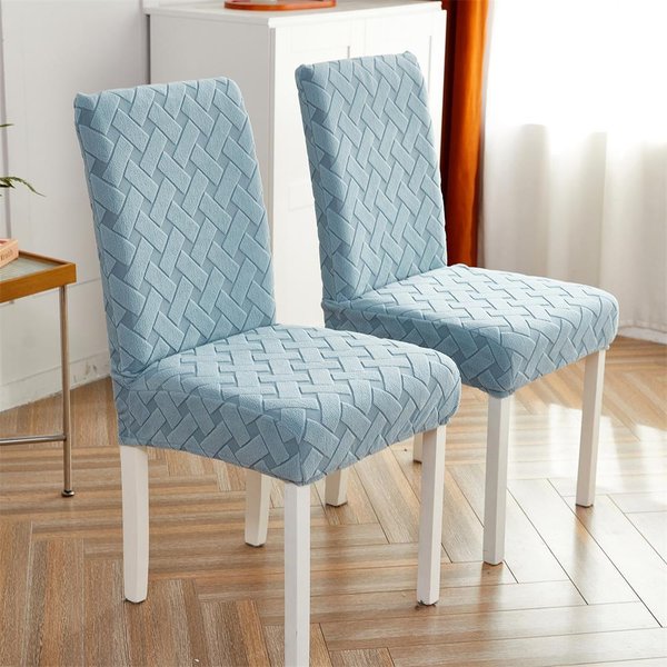 Funda Para Silla De Comedor De 1 Pieza, Funda EláStica De Jacquard Para Silla De Comedor, Funda EláStica De Licra Para Silla De Cocina 1Pc-image